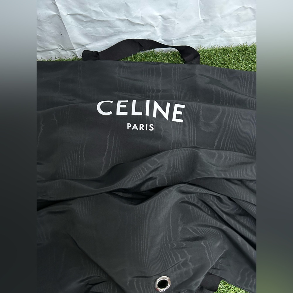 Celine Black Garment Bag Purpose: Protects garments from dust, wrinkles, etc.new